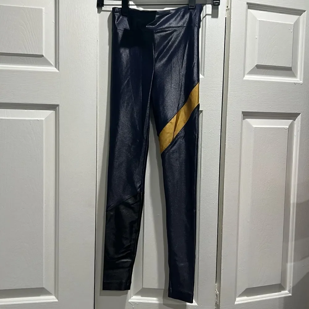 NWT Koral Navy/Black/gold Appeal Infinity Leggings, Size XS - Picture 2 of 9